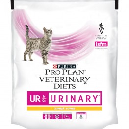 ПРО ПЛАН Сухой корм Purina Pro Plan Veterinary diets UR корм для кошек при болезнях нижних отделов мочевыводящих путей c курицей, пакет, 350 г